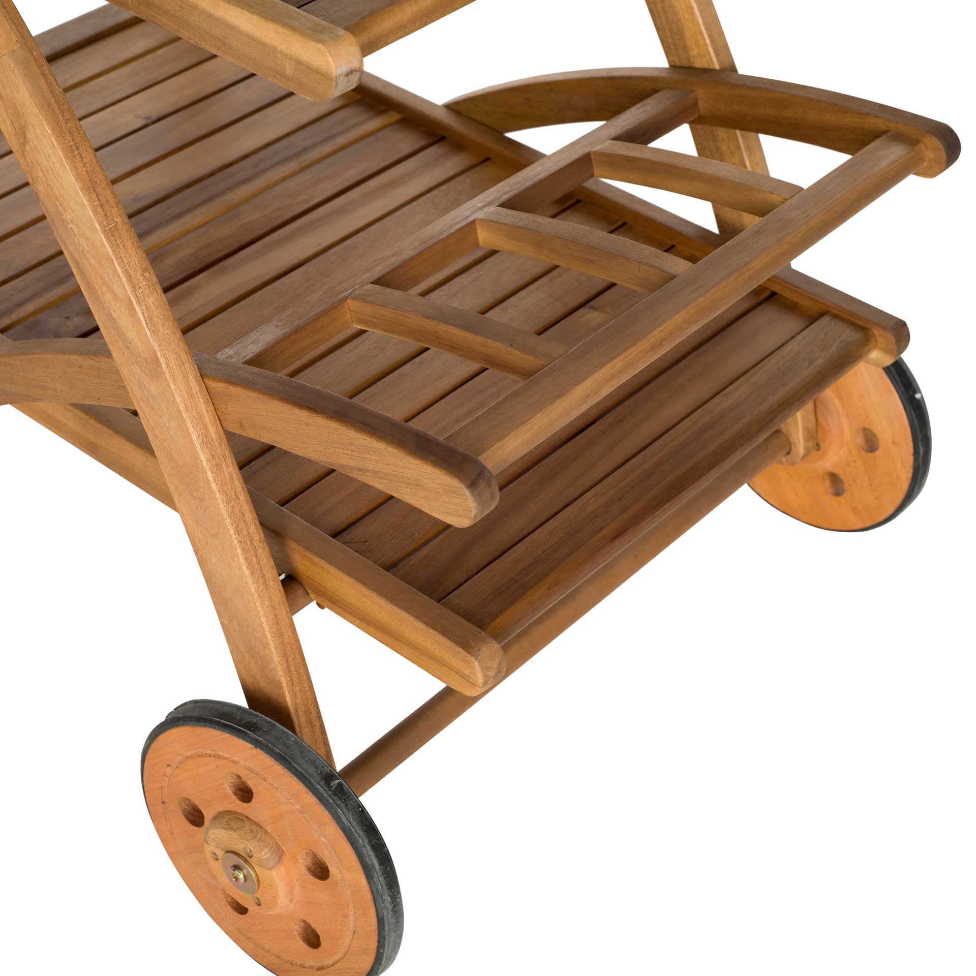Lochsa Tea Cart Teak Look - Image 3