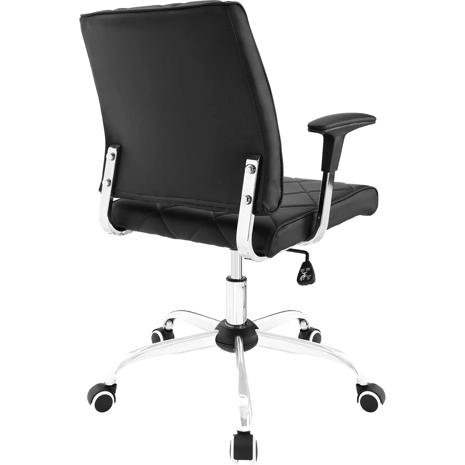 Lochsa Vinyl Office Chair Black - Image 3
