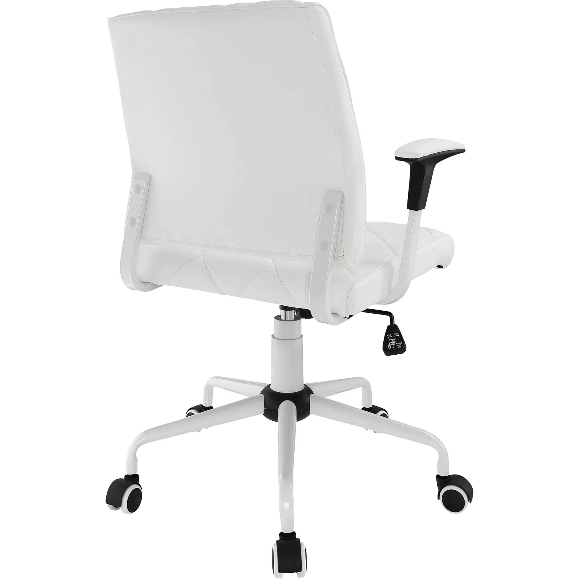 Lochsa Vinyl Office Chair White - Image 3