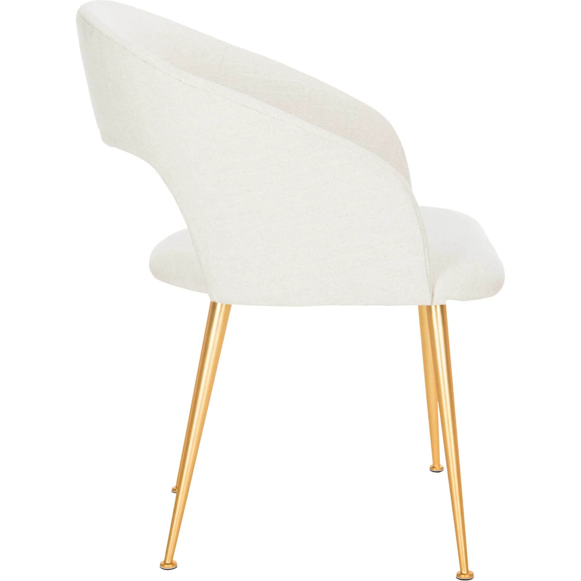 Lockwood Arm Chair Creme/Gold - Image 3