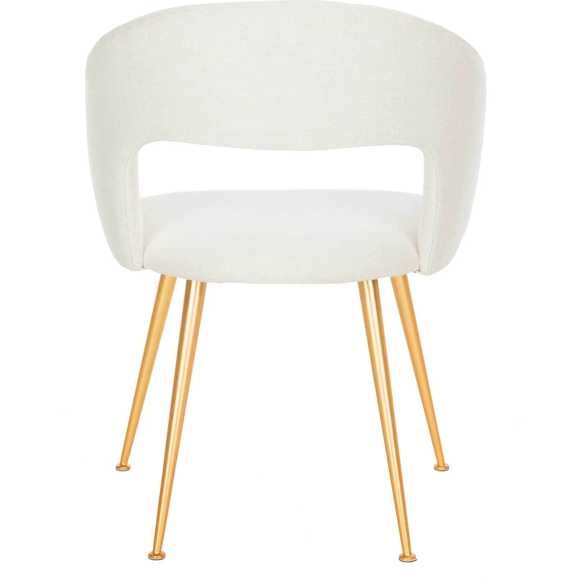 Lockwood Arm Chair Creme/Gold - Image 4