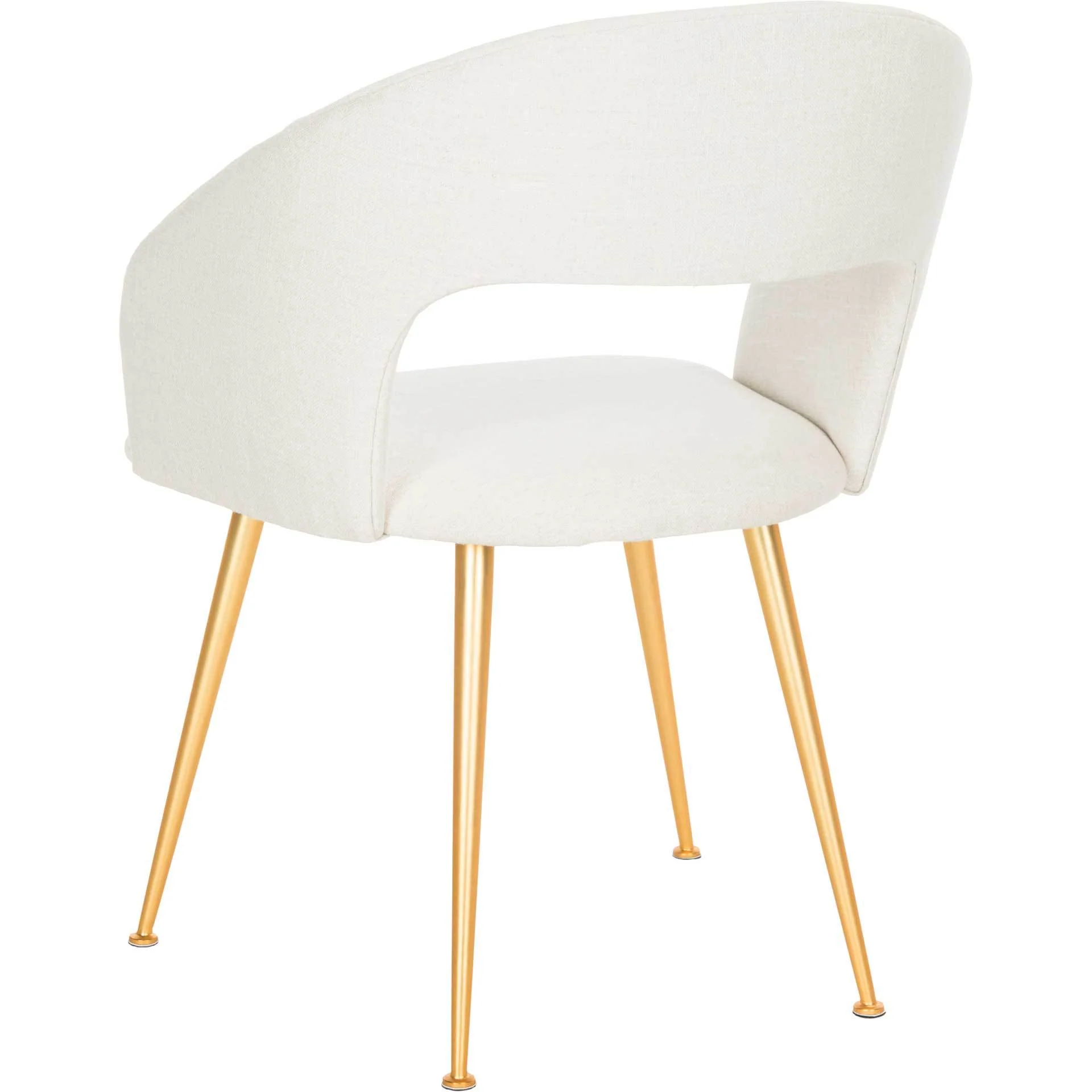 Lockwood Arm Chair Creme/Gold - Image 5