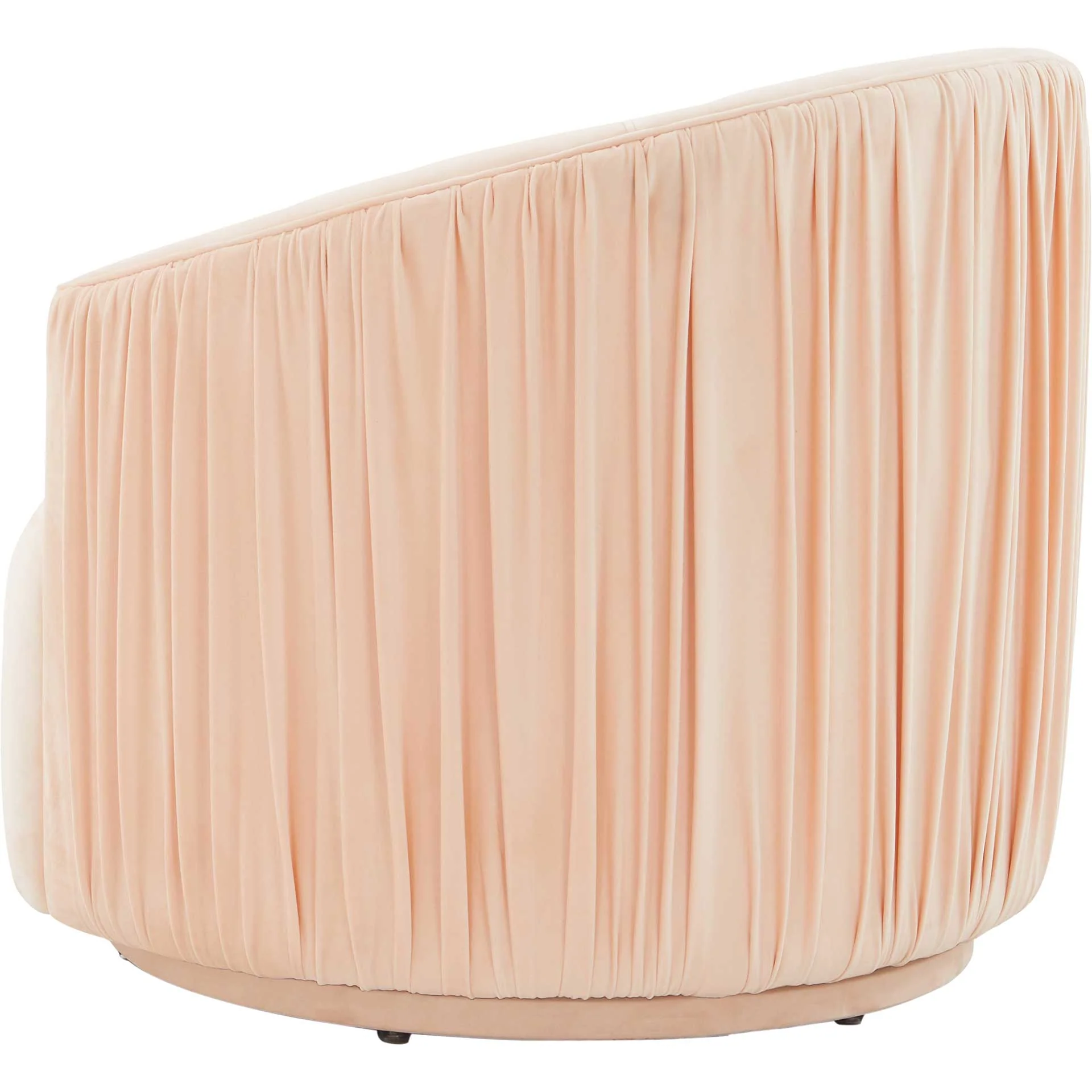 Lodi Pleated Swivel Chair Peche - Image 3