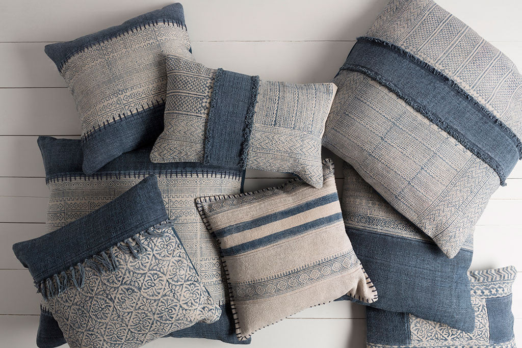 Lola Center Ivory/Slate Pillow - Image 2