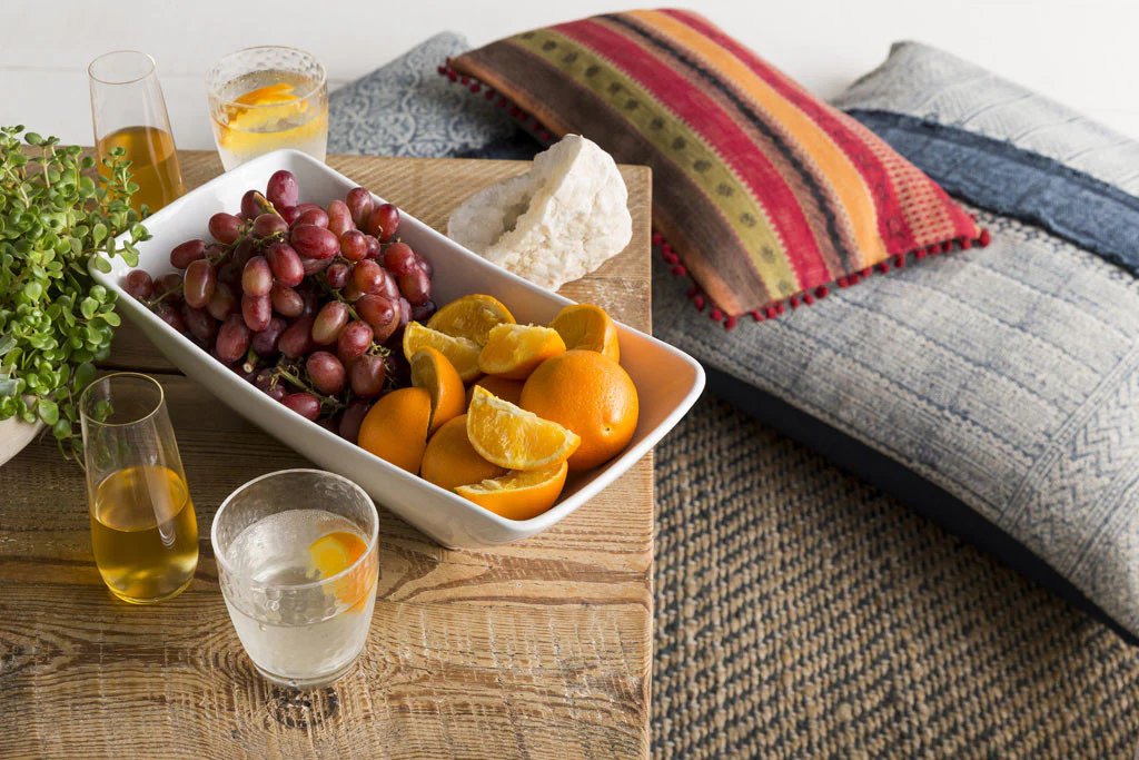 Lola Center Ivory/Slate Pillow - Image 3