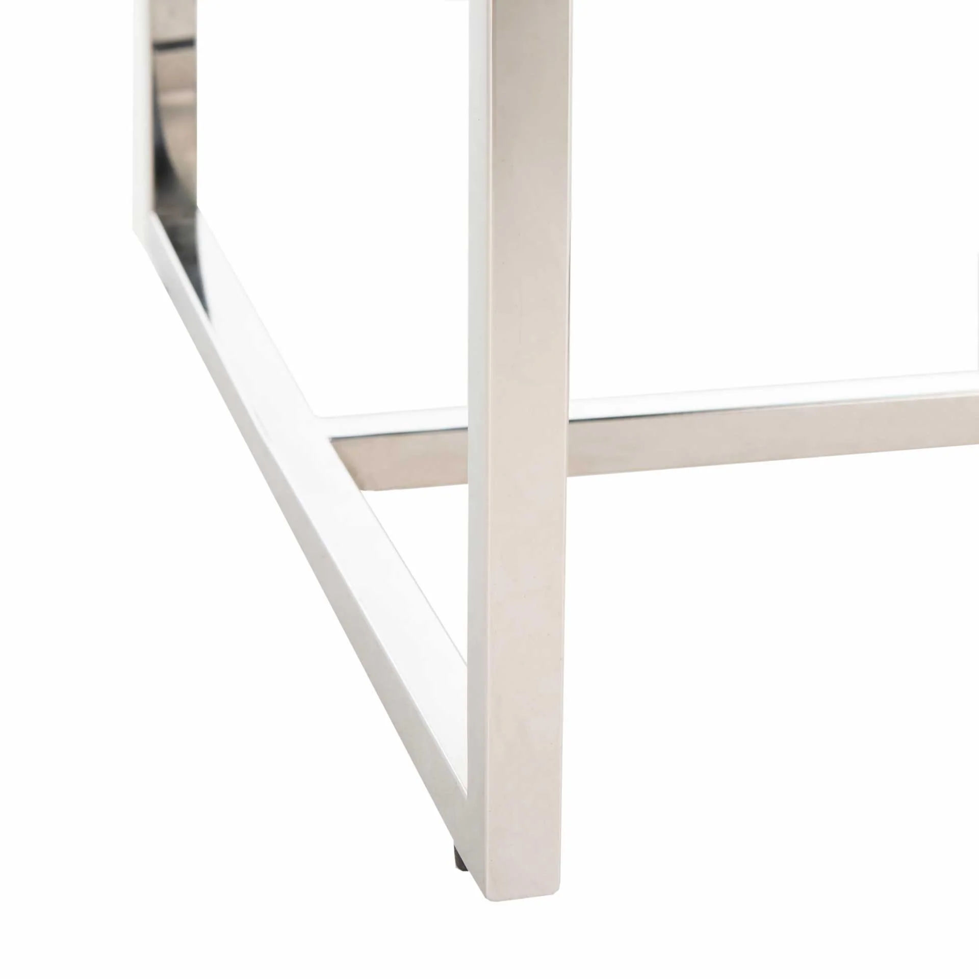 Lola Chrome Dining Chair Gray/White - Image 8