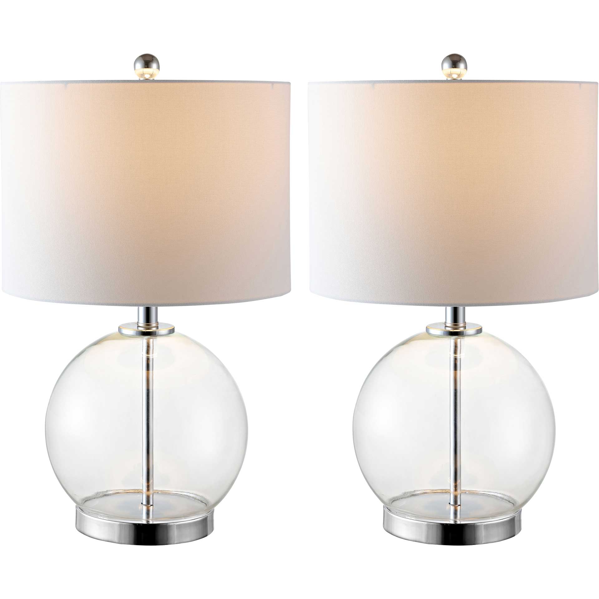 Loli Table Lamps Clear/Chrome (Set of 2) - Image 4
