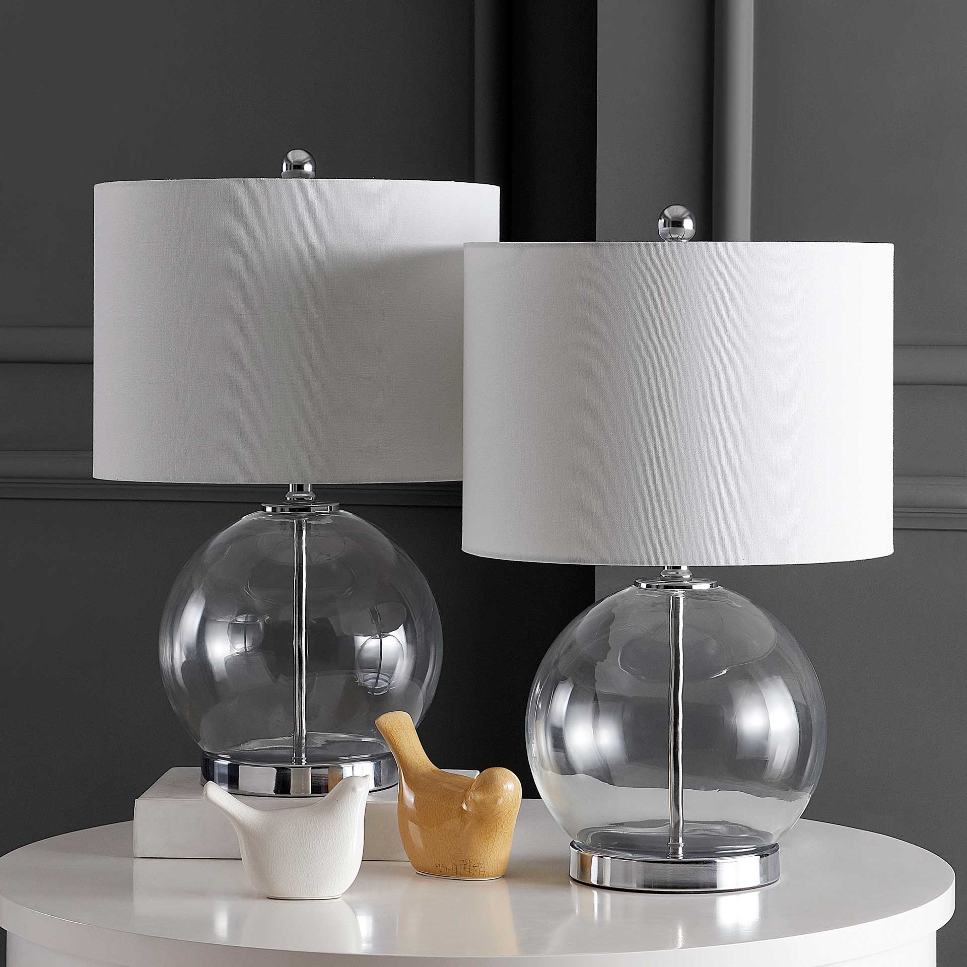 Loli Table Lamps Clear/Chrome (Set of 2) - Image 5