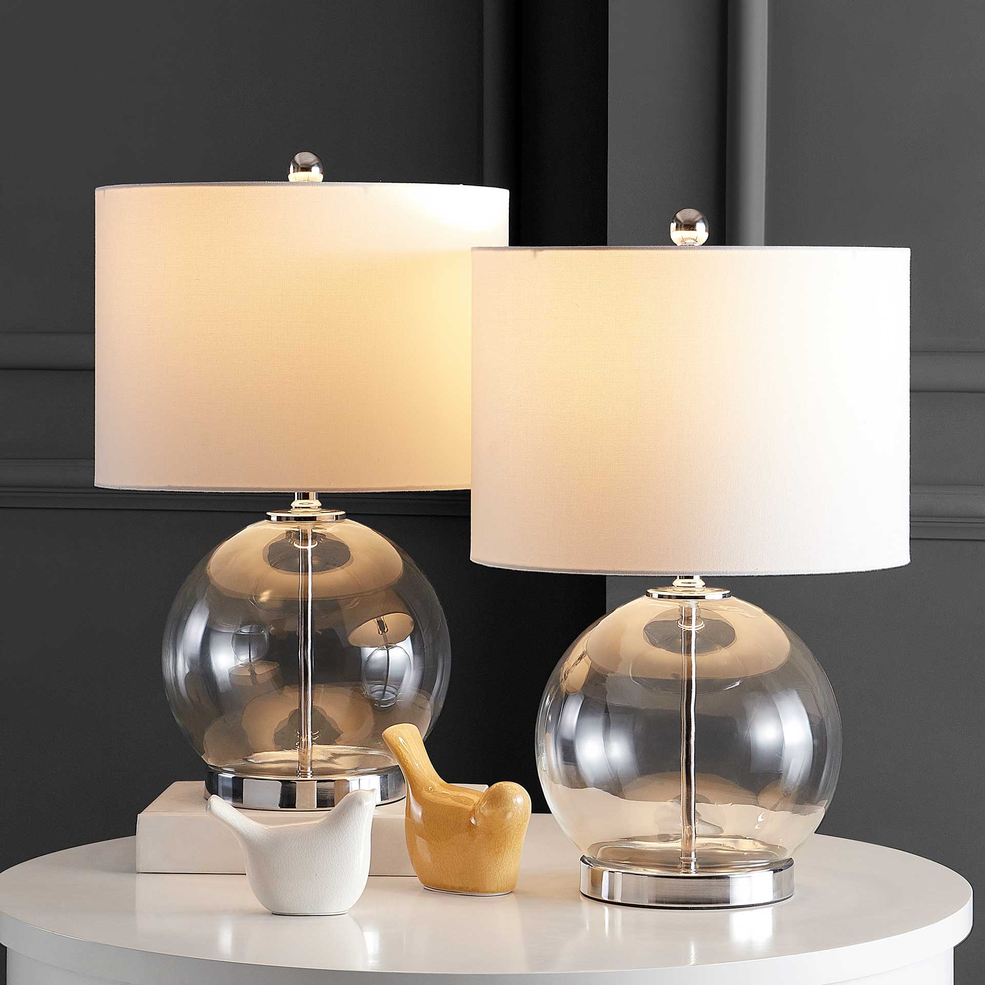 Loli Table Lamps Clear/Chrome (Set of 2) - Image 6