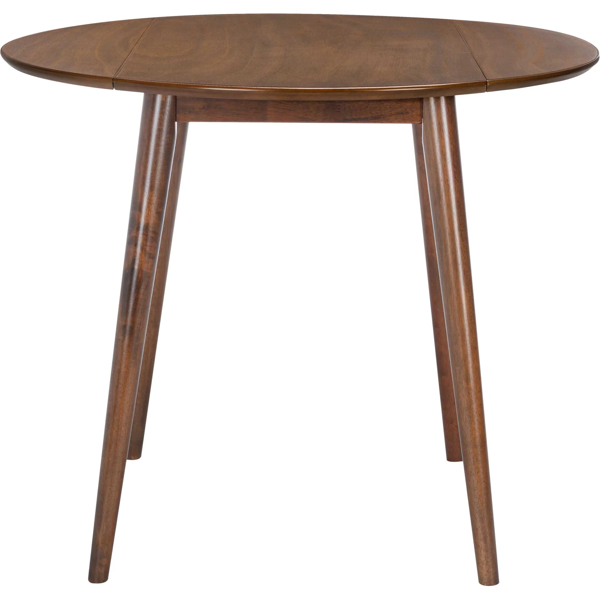 Loni Folding Round Dining Table Walnut - Image 2