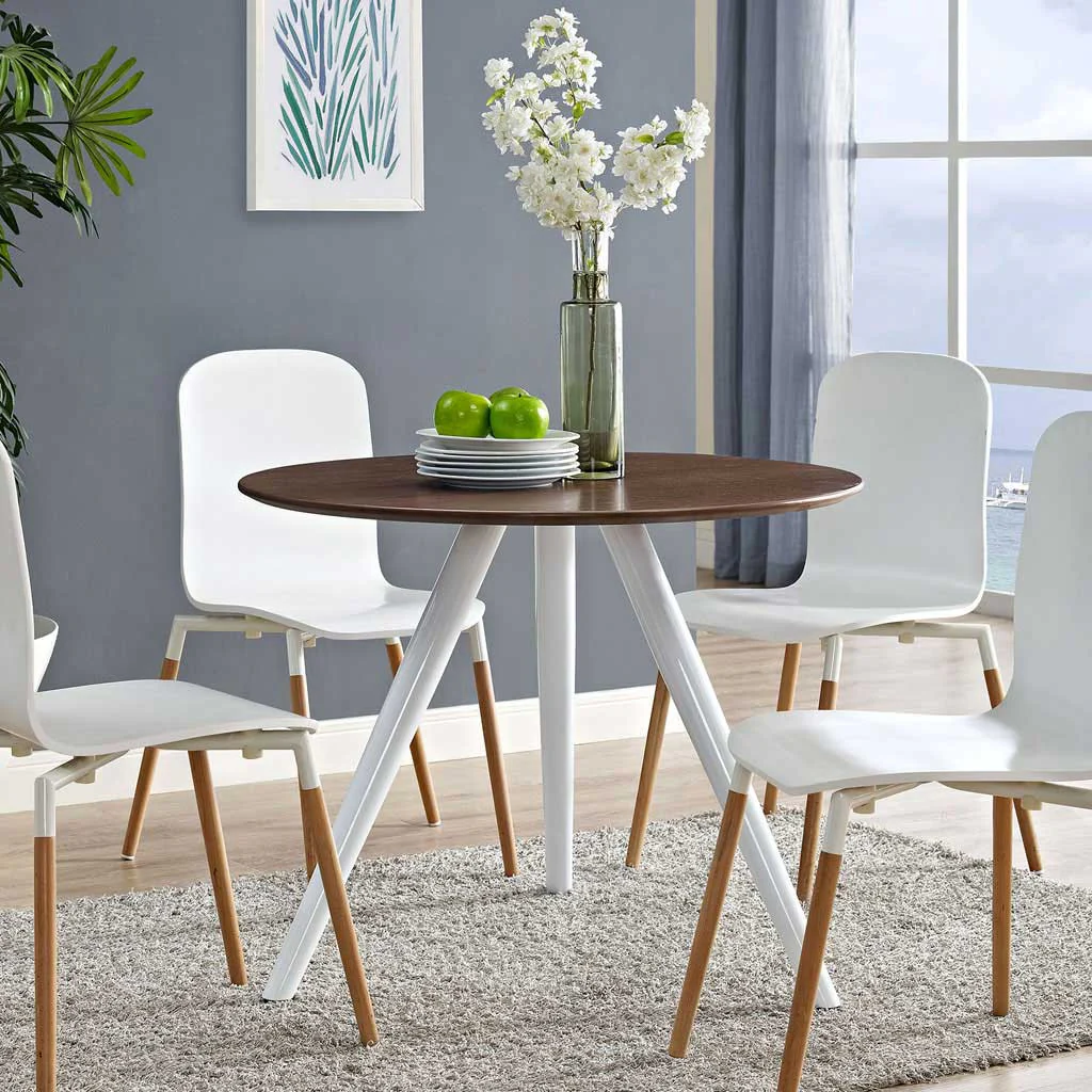 Lore 36" Tripod Dining Table Walnut - Image 4