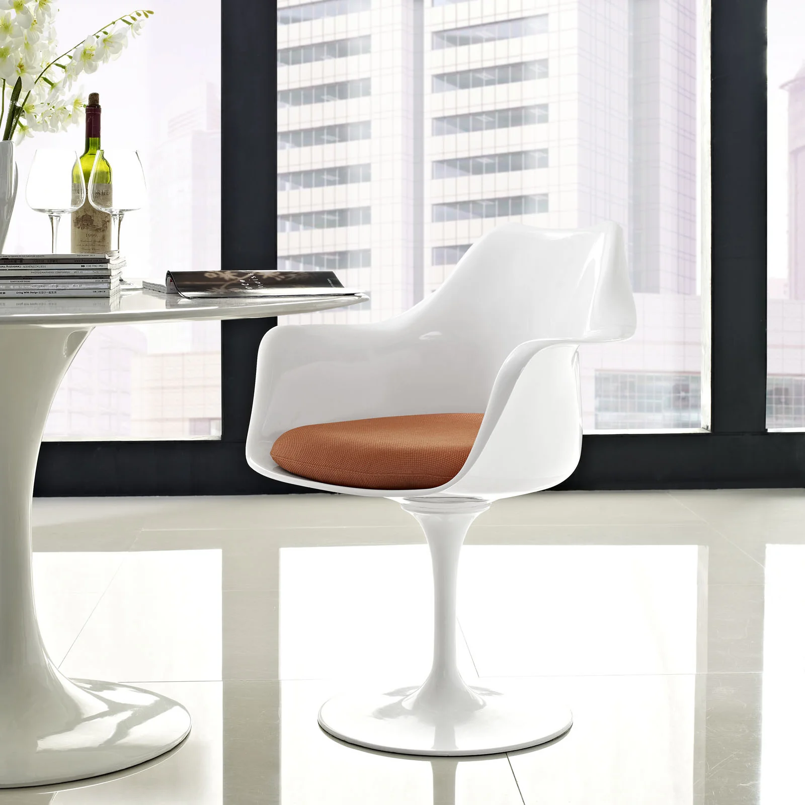 Lore Armchair Orange - Image 4