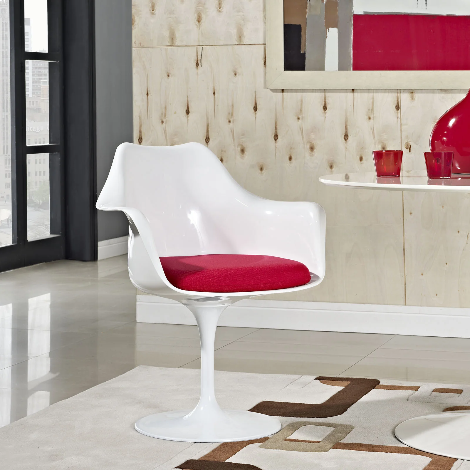 Lore Armchair Red - Image 4