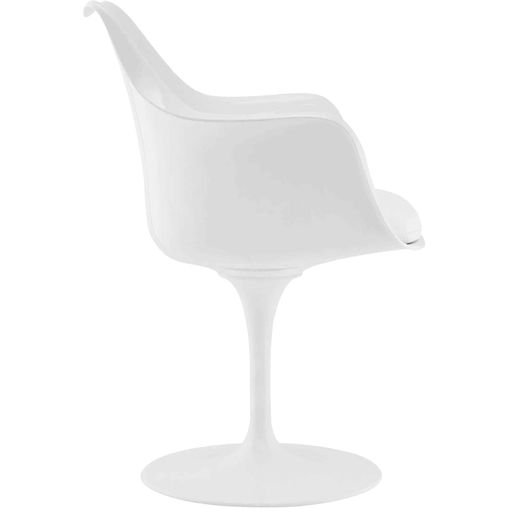 Lore Dining Vinyl Armchair White - Image 2