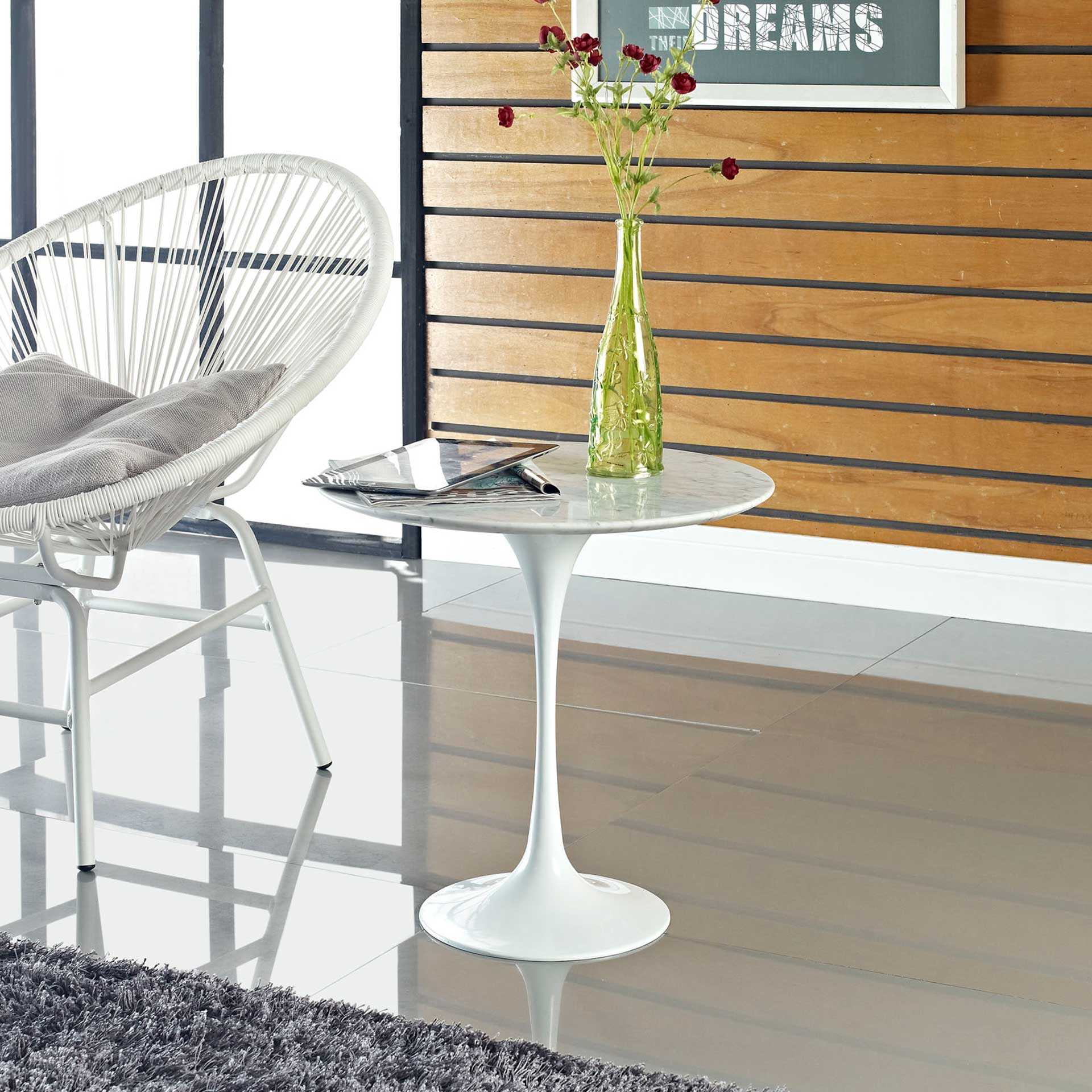 Lore Marble Side Table White - Image 4