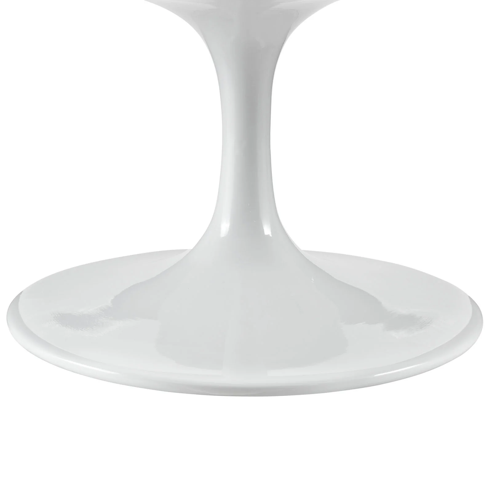 Lore Oval Coffee Table White - Image 4