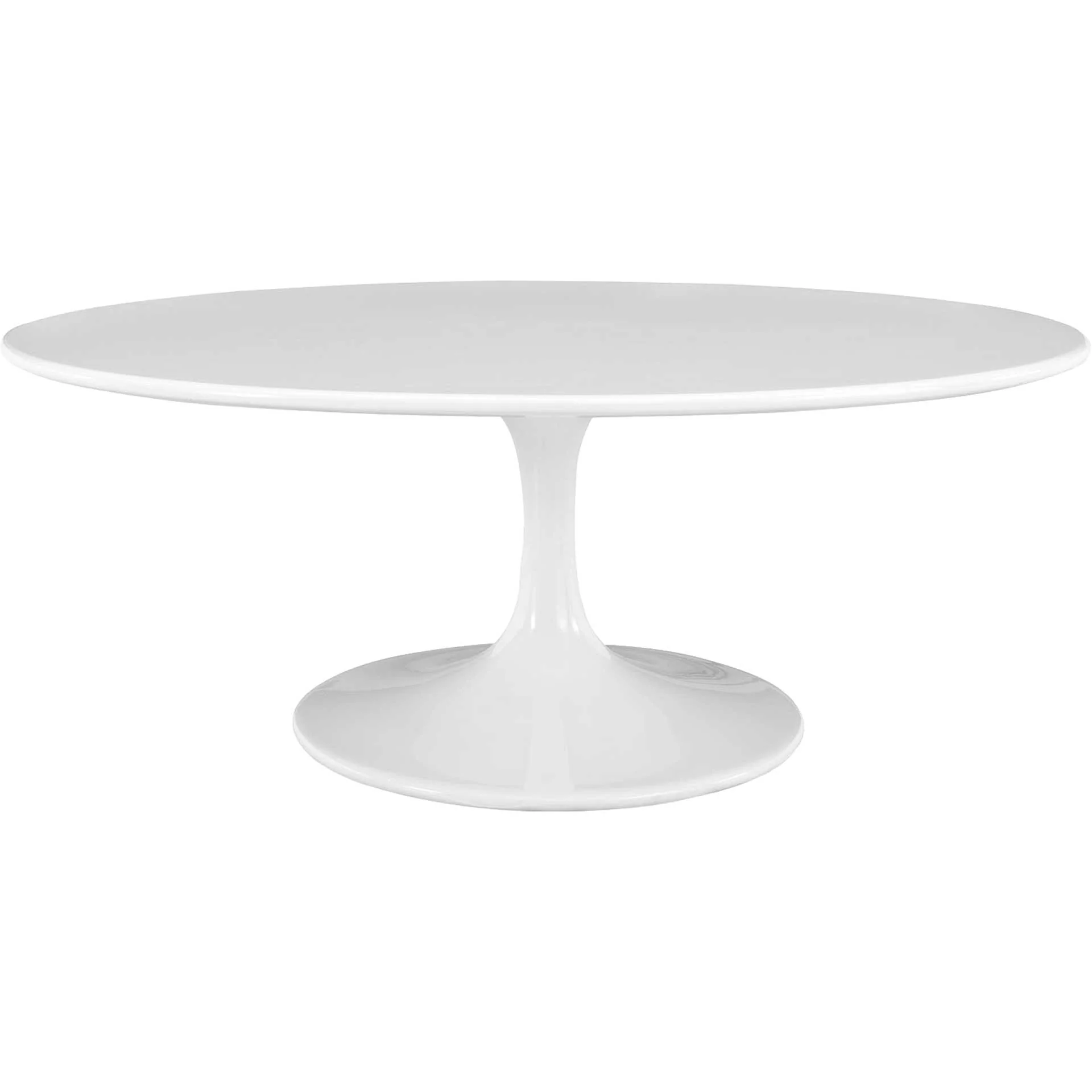 Lore Oval Coffee Table White - Image 6