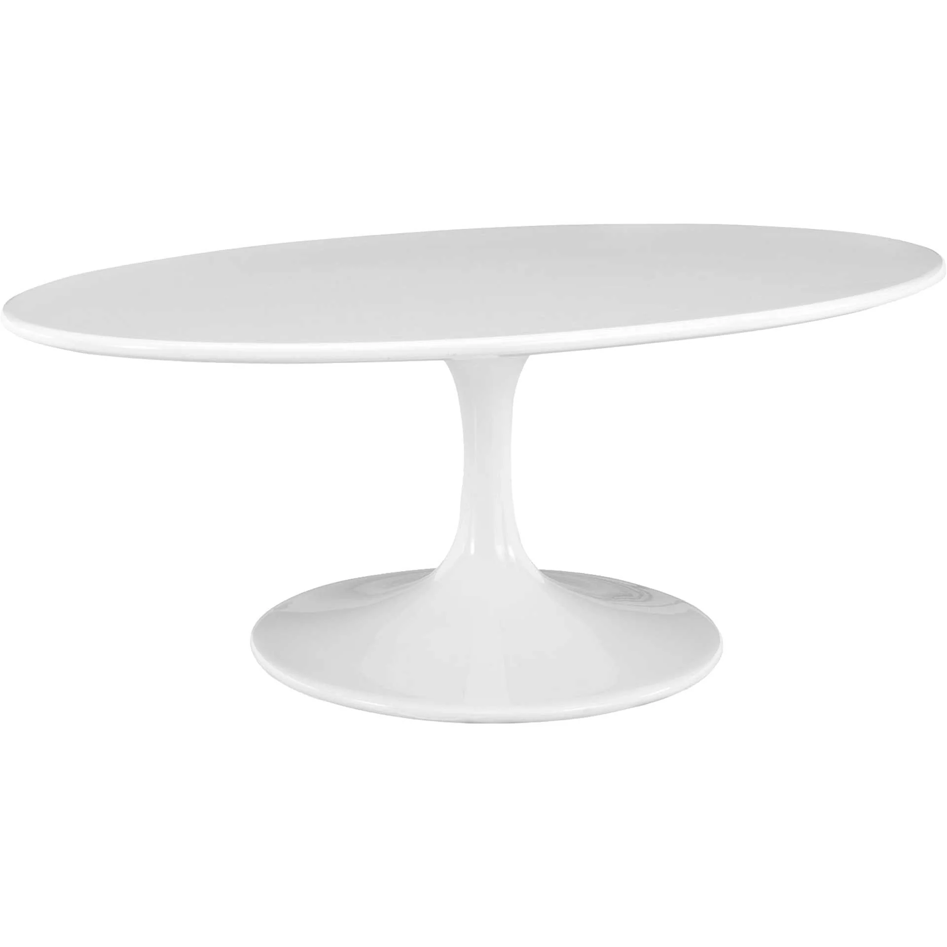Lore Oval Coffee Table White - Image 7