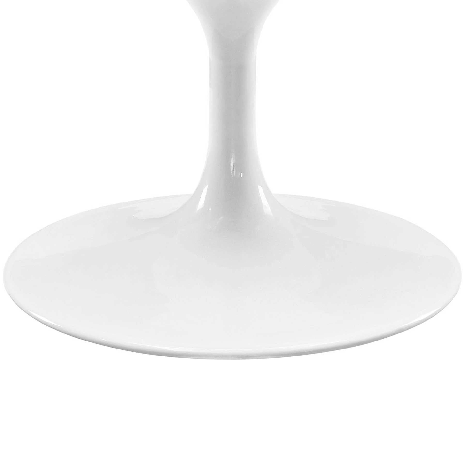 Lore Oval Coffee Table White Marble - Image 3