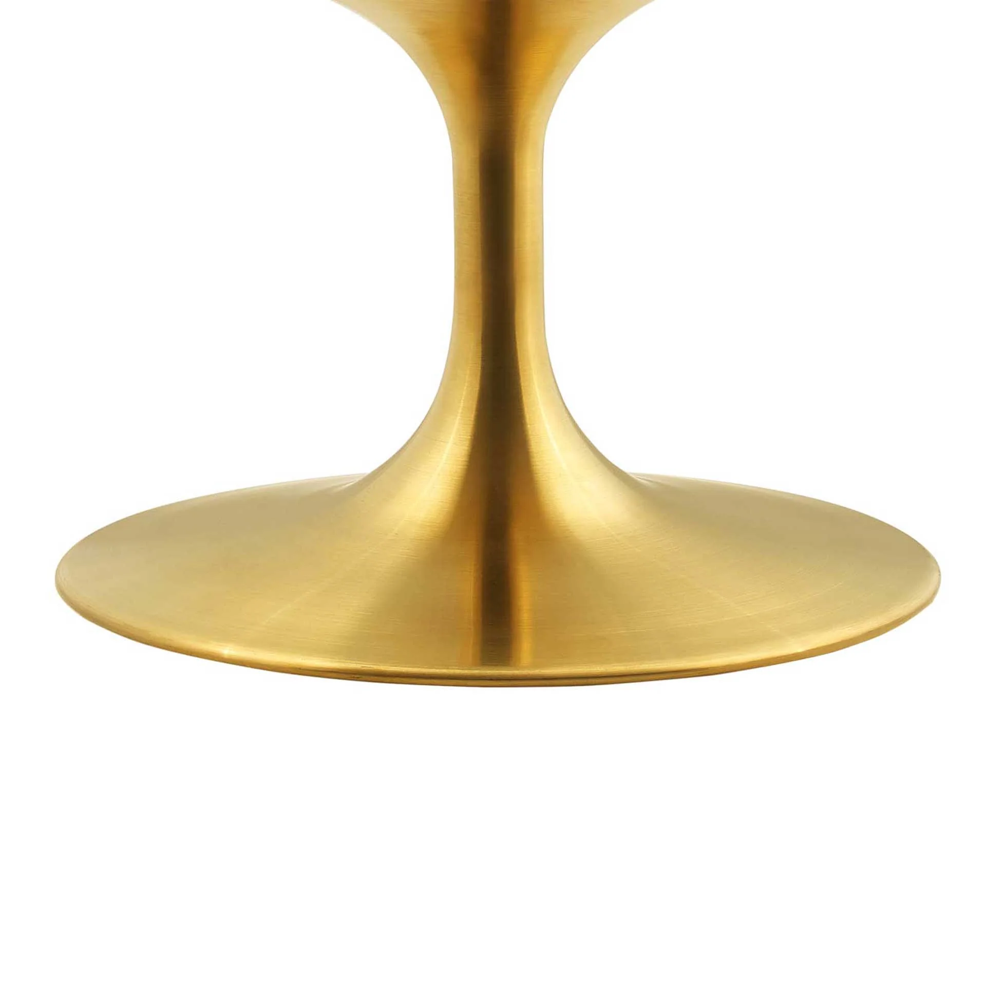 Lore Round Coffee Table Gold/White - Image 2