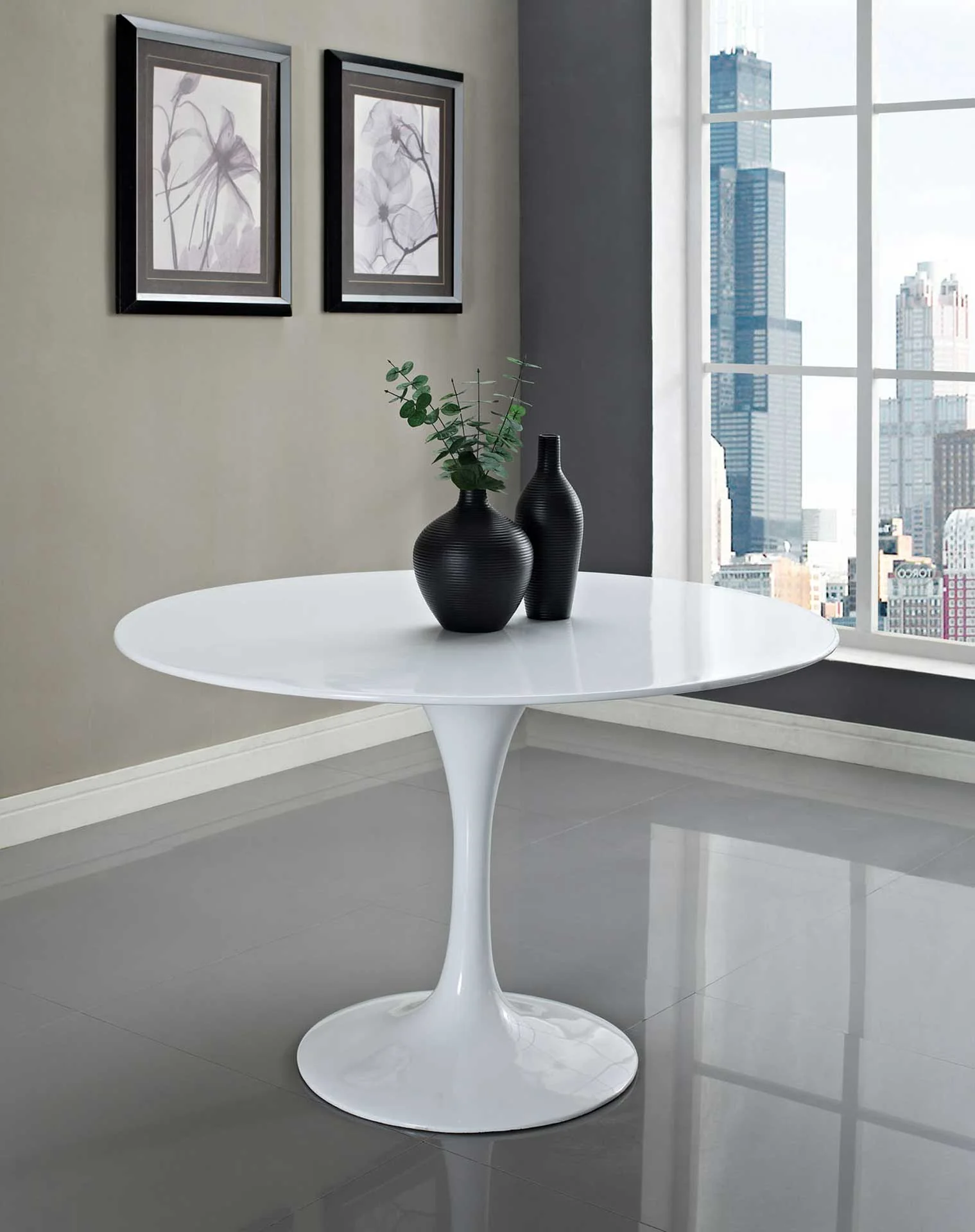 Lore Round Dining Table Fiberglass - Image 3