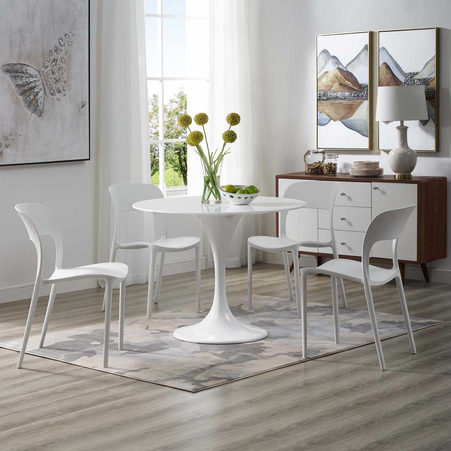 Lore Round Dining Table Fiberglass - Image 6