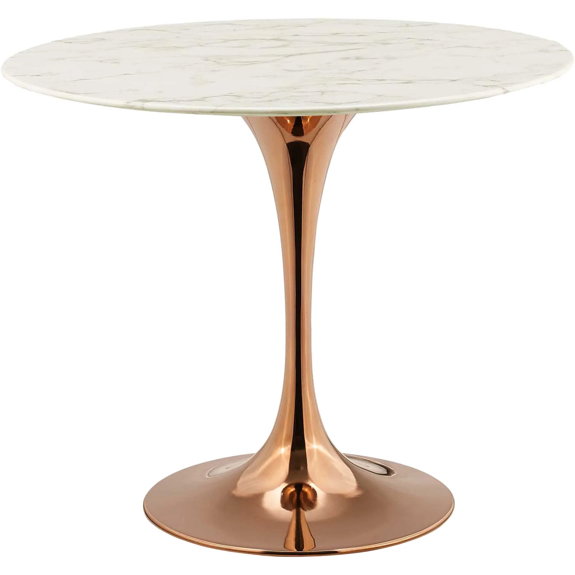 Lore Round Dining Table Rose/White Marble - Image 11