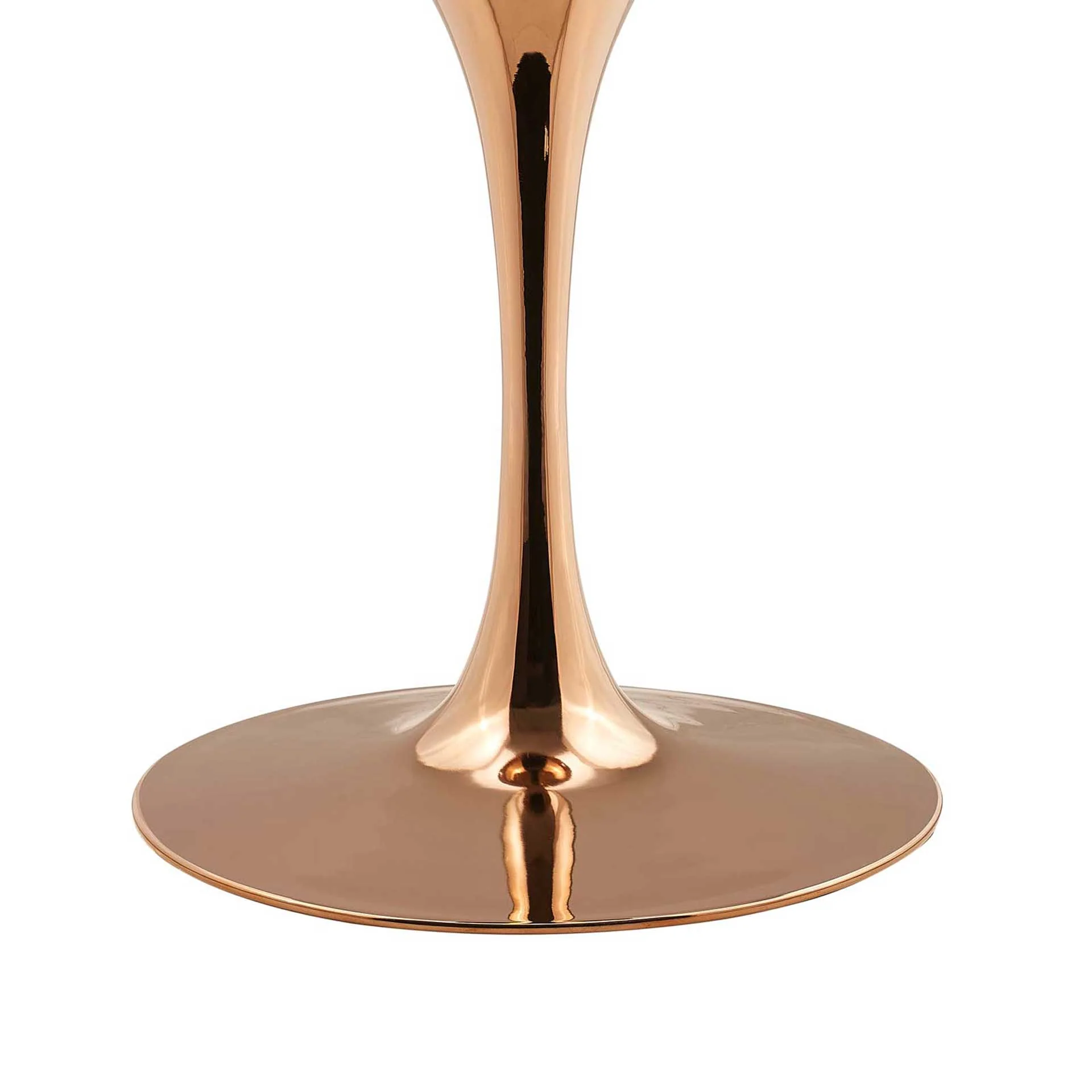 Lore Round Dining Table Rose/White Marble - Image 3