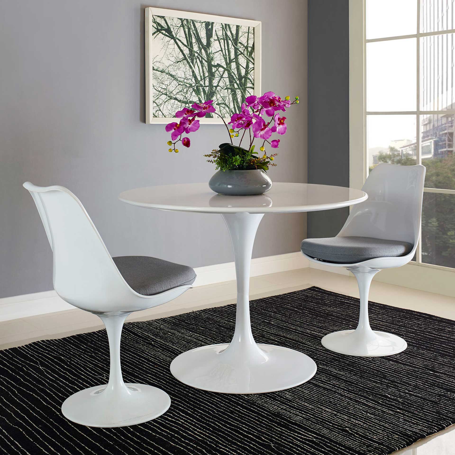 Lore Round Dining Table White - Image 10