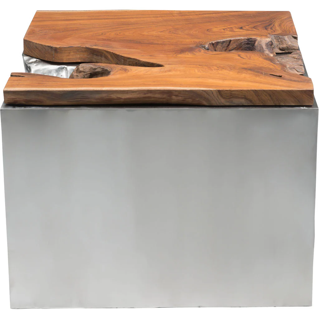 Loren Coffee Table Natural & Stainless Steel - Image 5