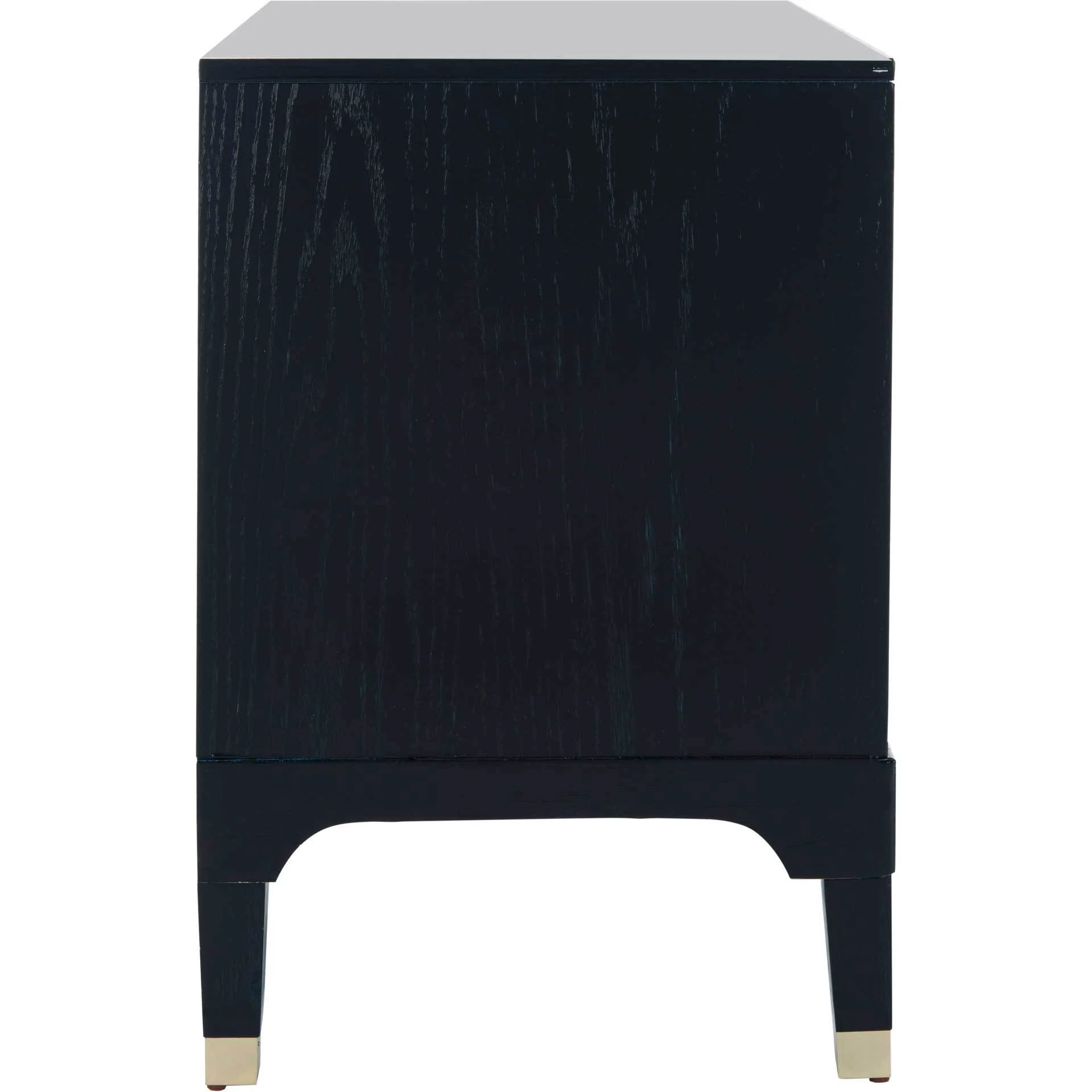Lorenzo 3 Drawer Contemporary Nightstand Navy - Image 2