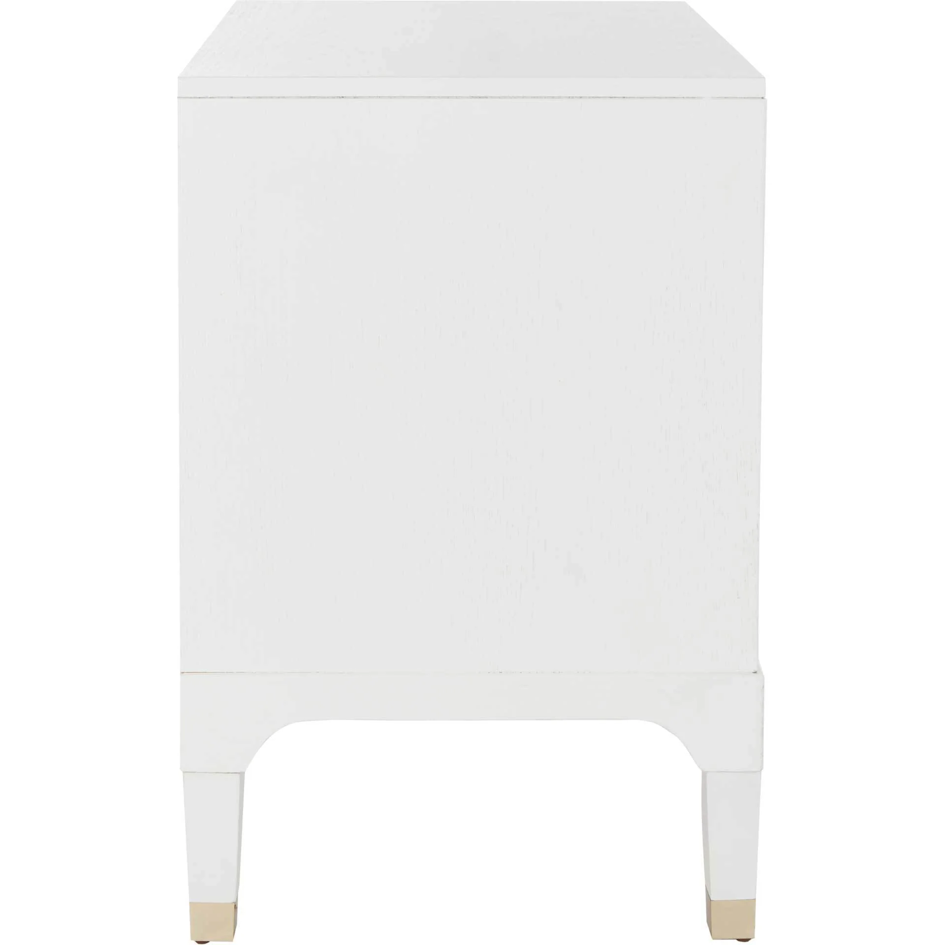 Lorenzo 3 Drawer Contemporary Nightstand White - Image 2