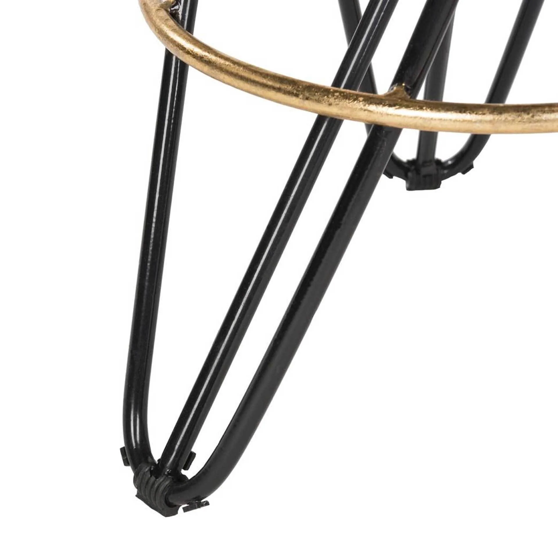 Lorenzo Gold Leaf Bar Stool Black - Image 9