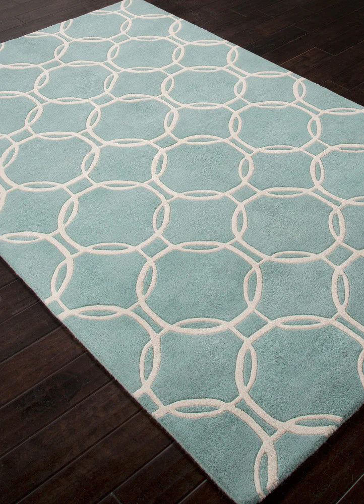 Lounge Abeet Sea Blue/Beige Area Rug - Image 2