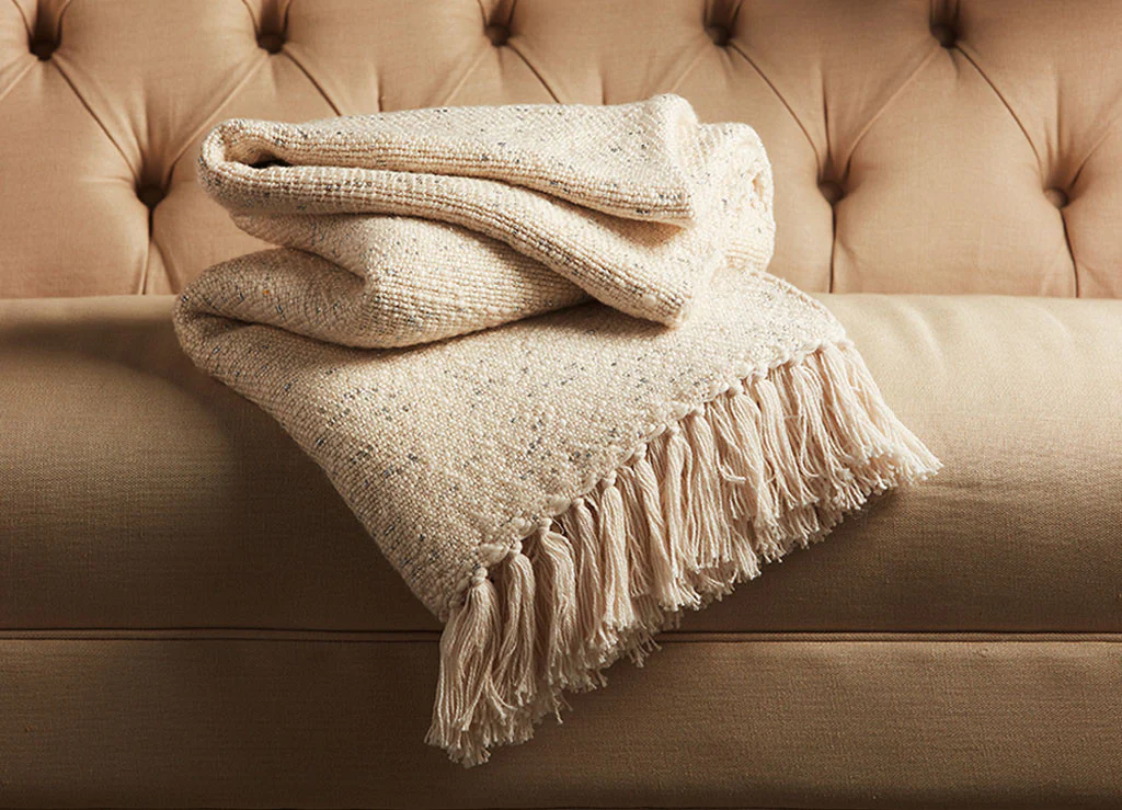 Lovell Antique White/Silver Throw - Image 2