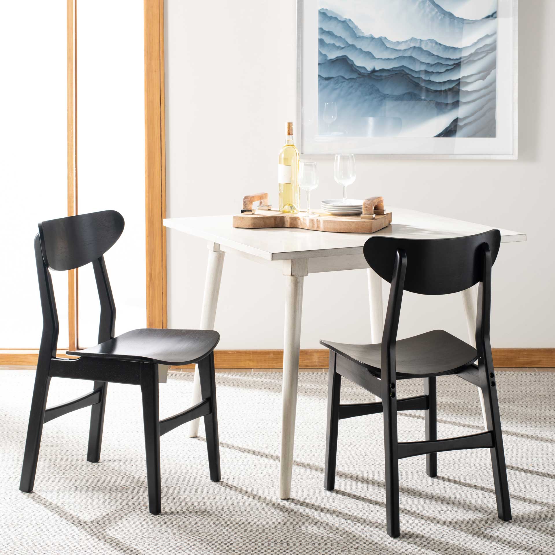 Lucas Retro Dining Chair Black (Set of 2) - Image 10