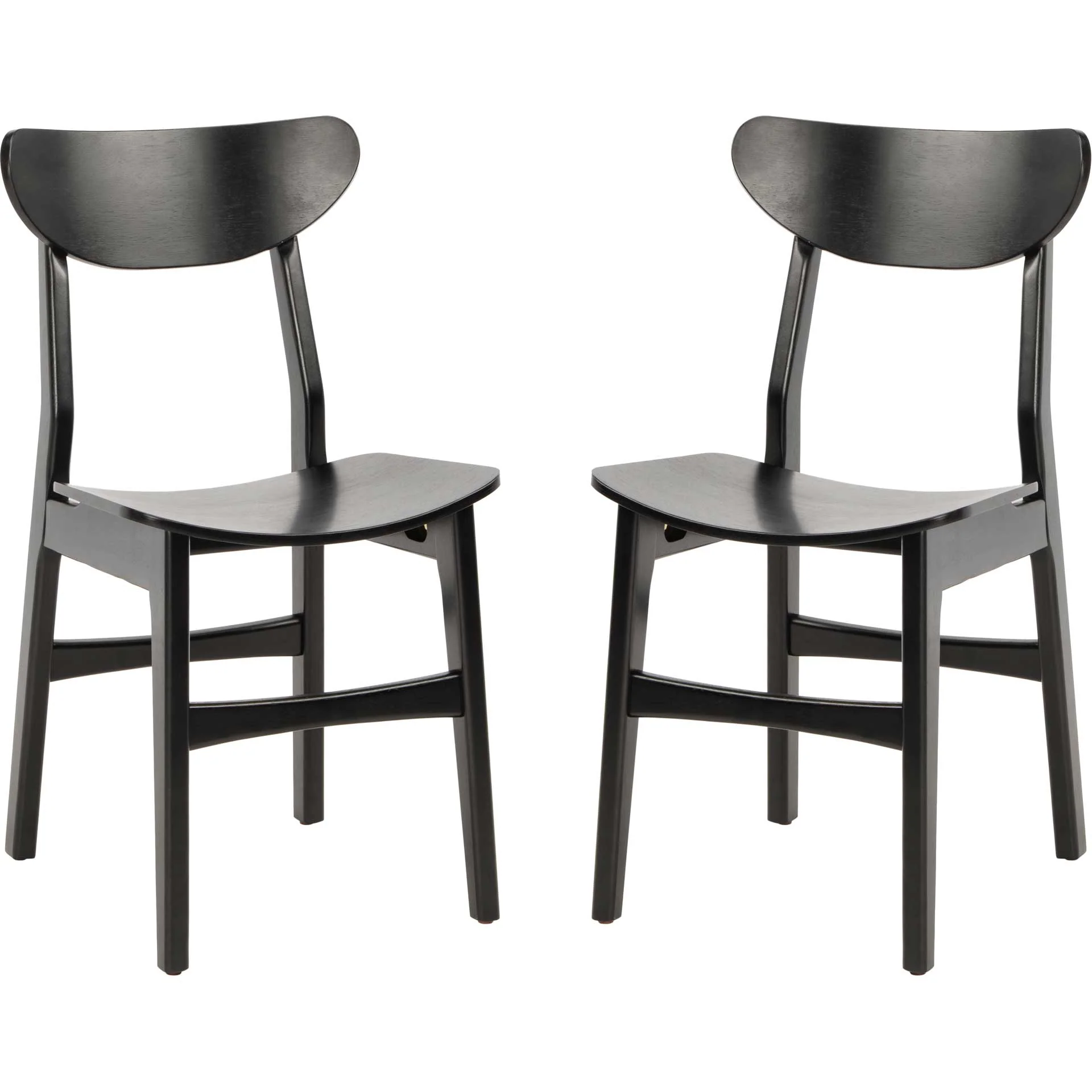 Lucas Retro Dining Chair Black (Set of 2) - Image 2