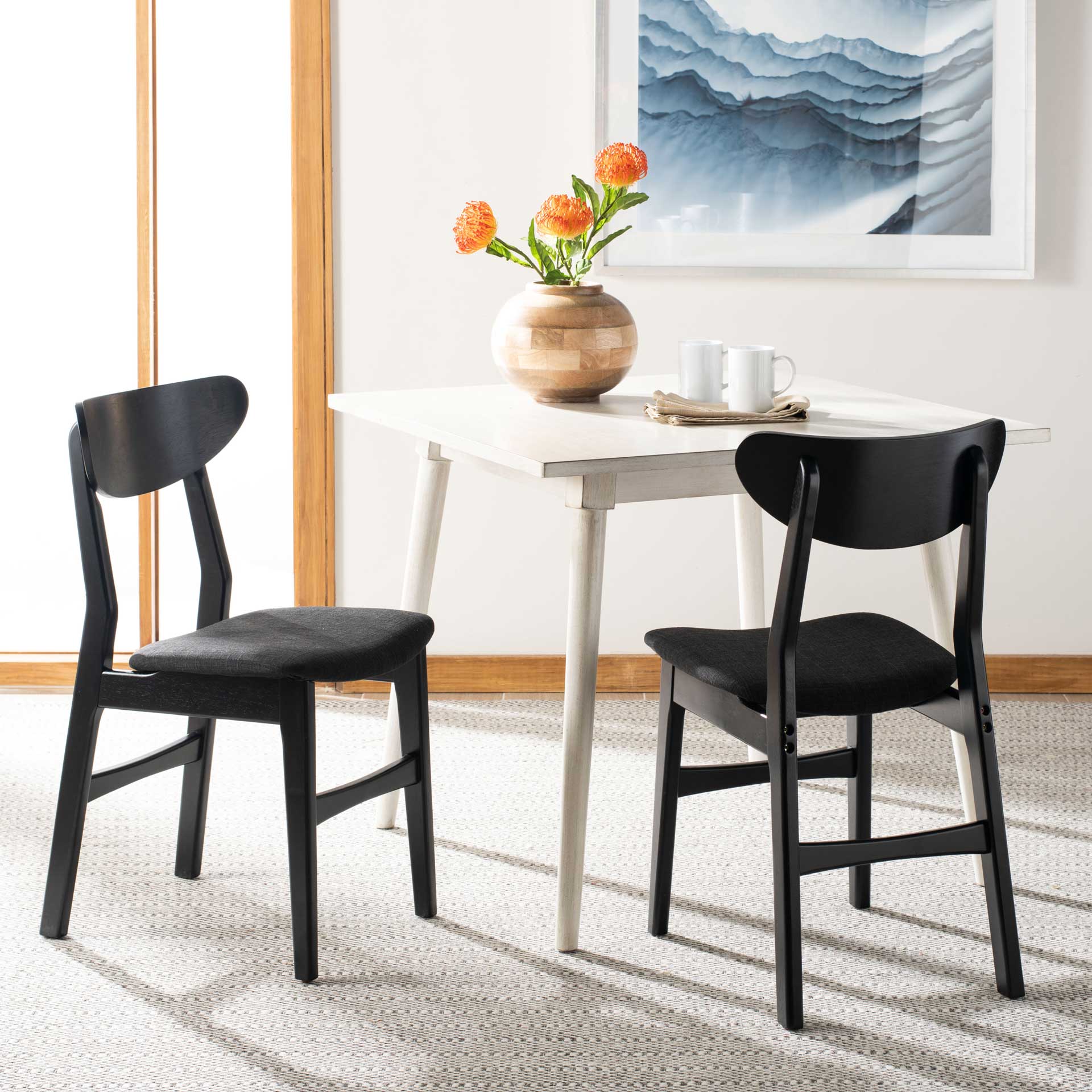 Lucas Retro Dining Chair Black/Black (Set of 2) - Image 10