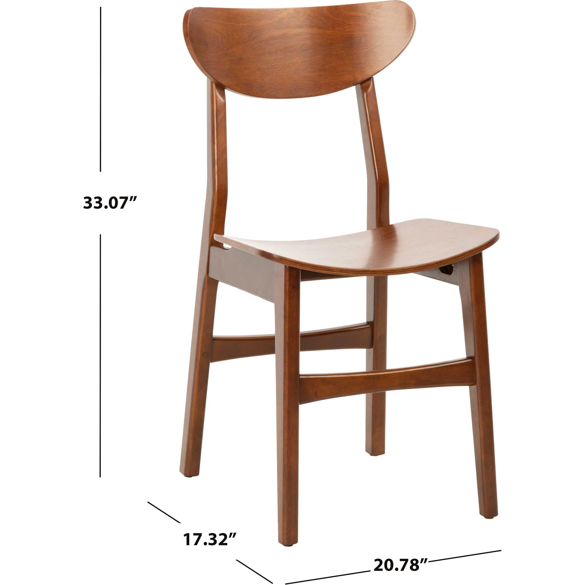 Lucas Retro Dining Chair Cherry (Set of 2) - Image 8