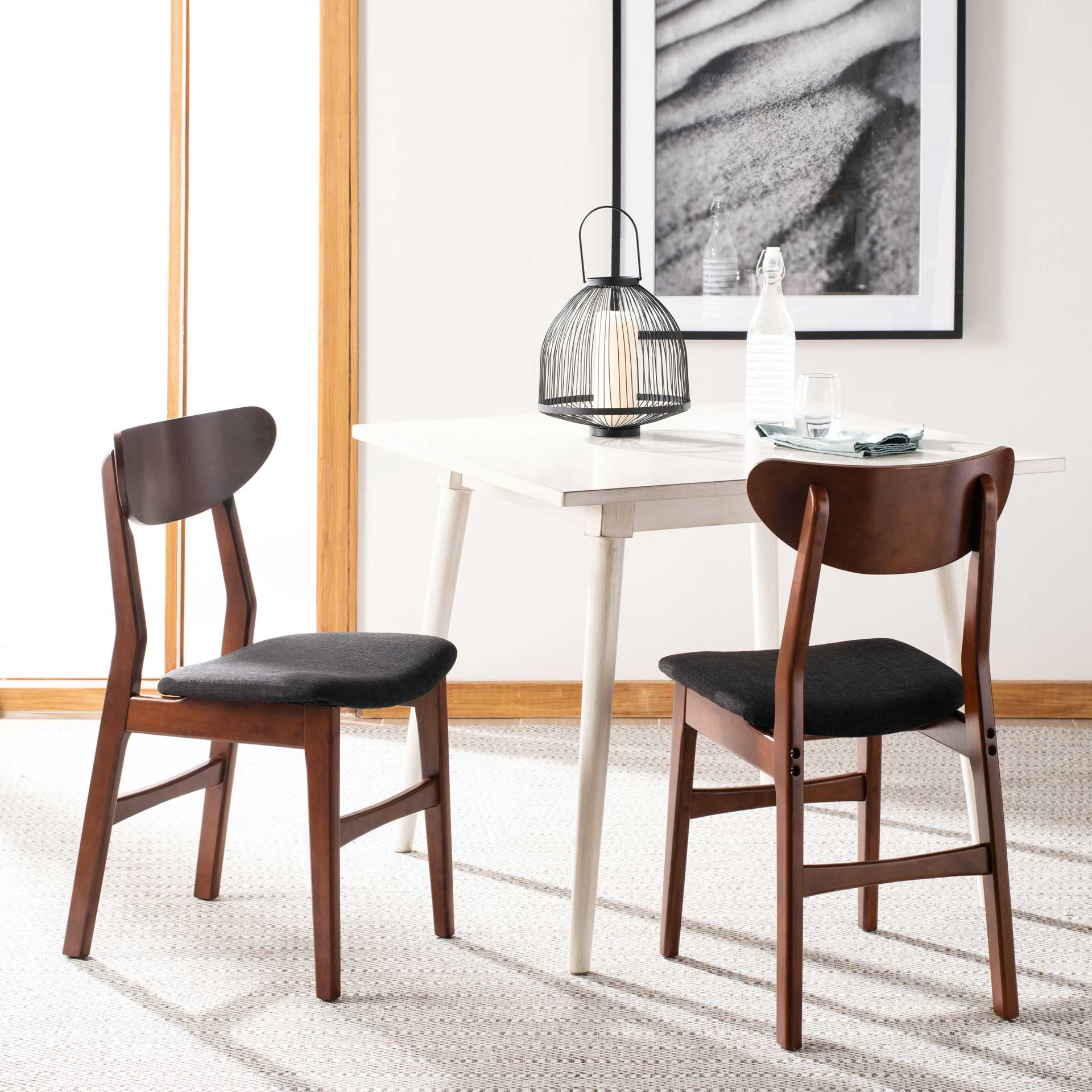 Lucas Retro Dining Chair Cherry/Black (Set of 2) - Image 10