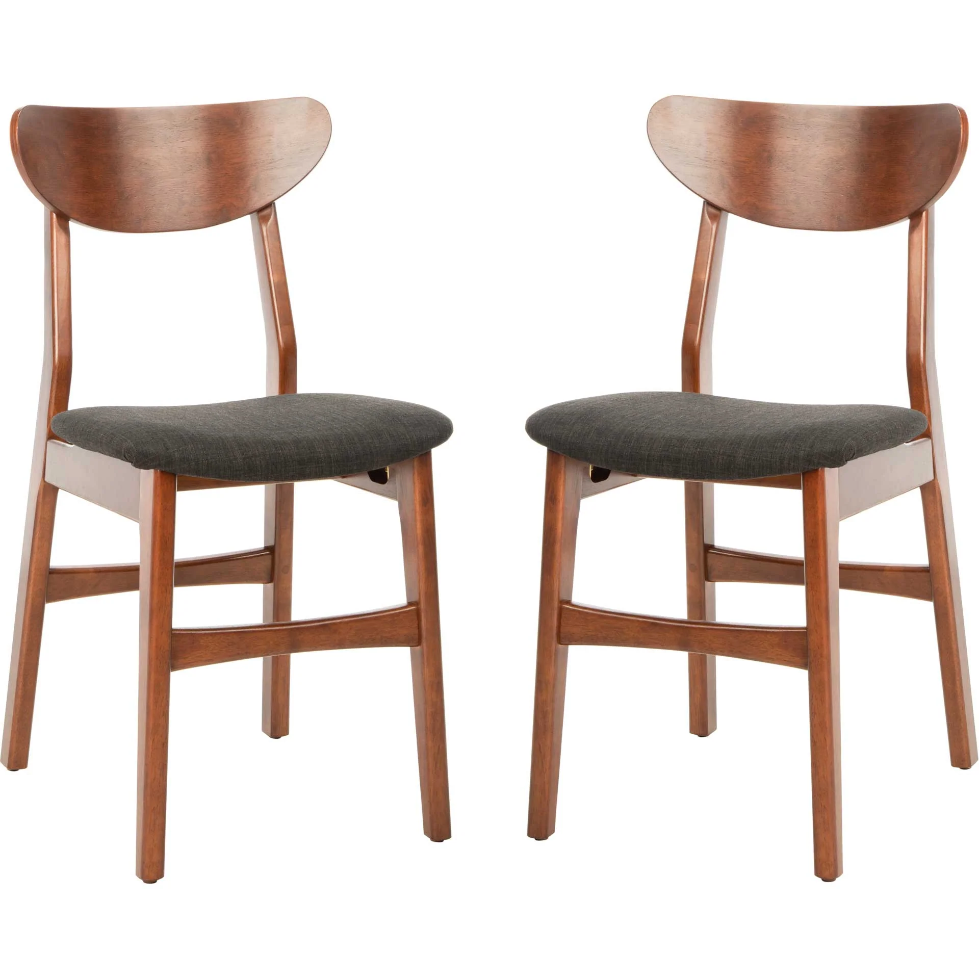Lucas Retro Dining Chair Cherry/Black (Set of 2) - Image 2