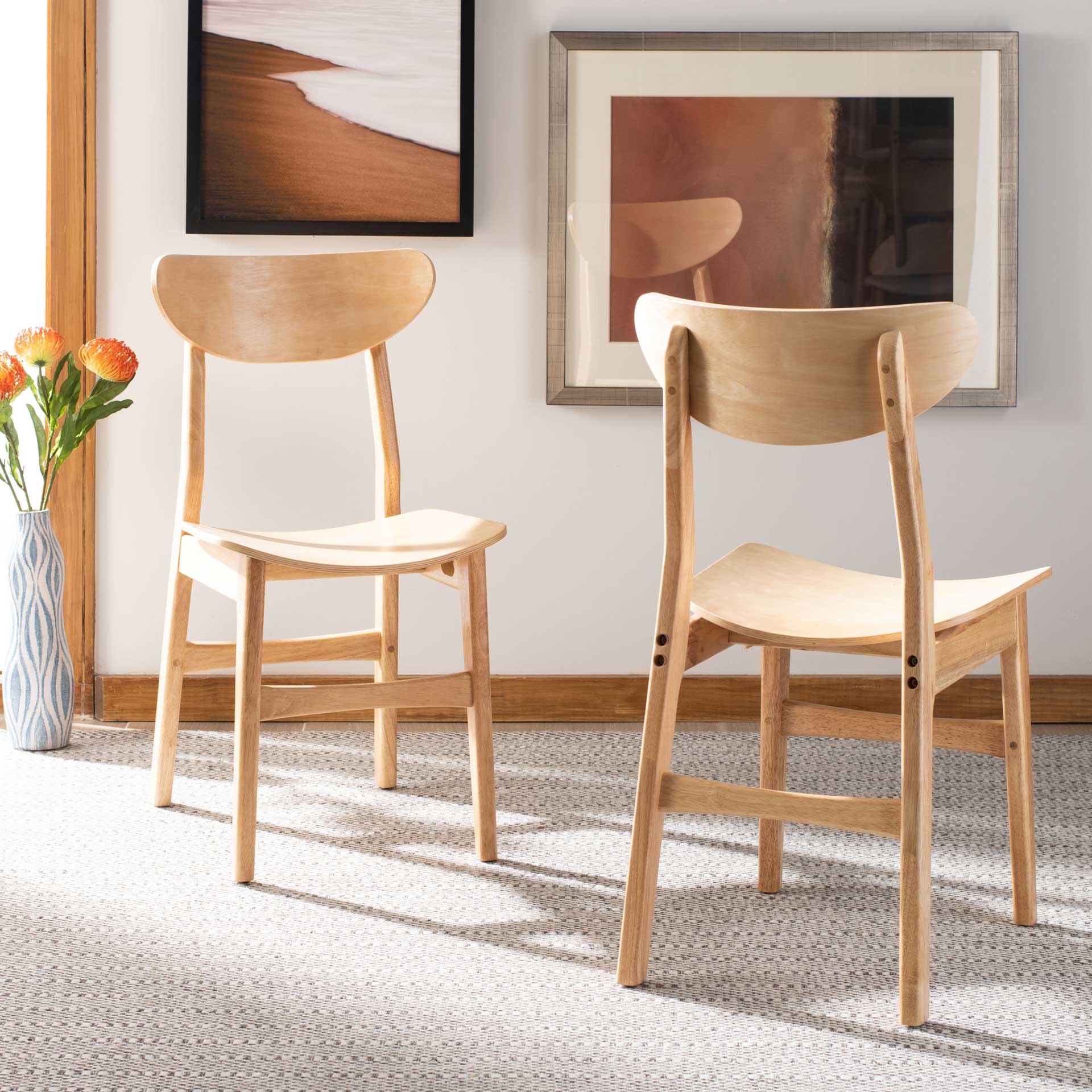 Lucas Retro Dining Chair Natural (Set of 2) - Image 10