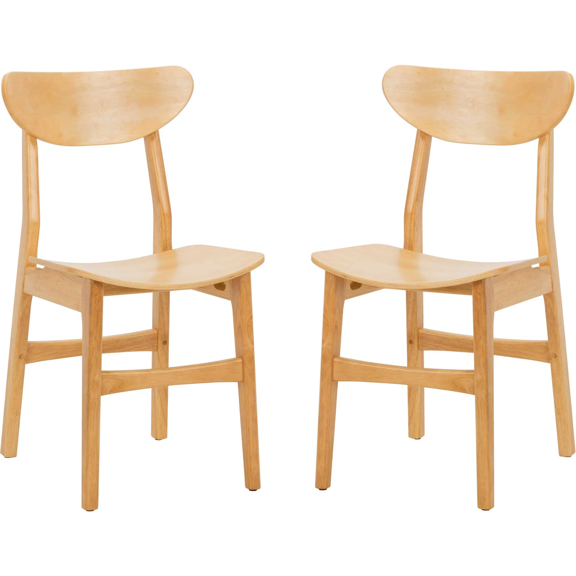Lucas Retro Dining Chair Natural (Set of 2) - Image 2