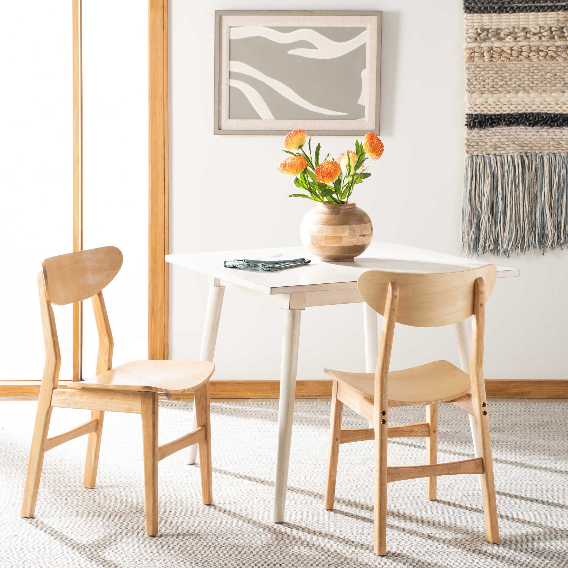 Lucas Retro Dining Chair Natural (Set of 2) - Image 9