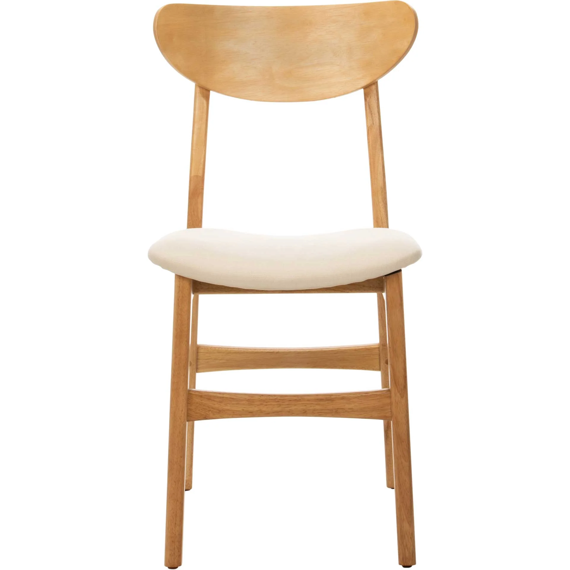 Lucas Retro Dining Chair Natural/White (Set of 2) - Image 3