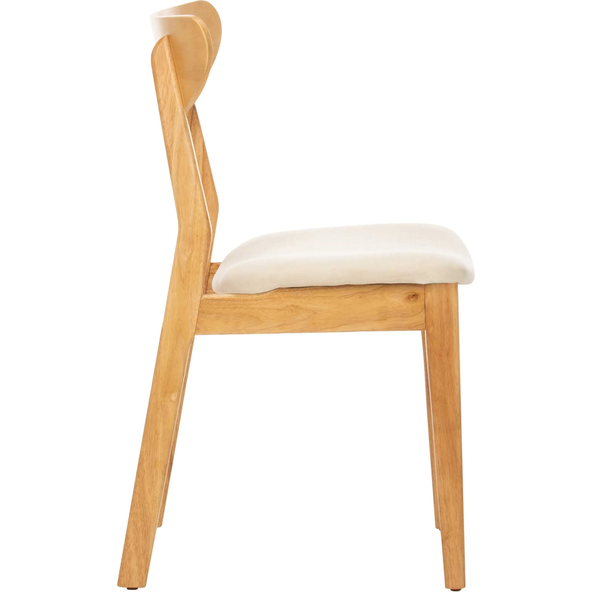 Lucas Retro Dining Chair Natural/White (Set of 2) - Image 4