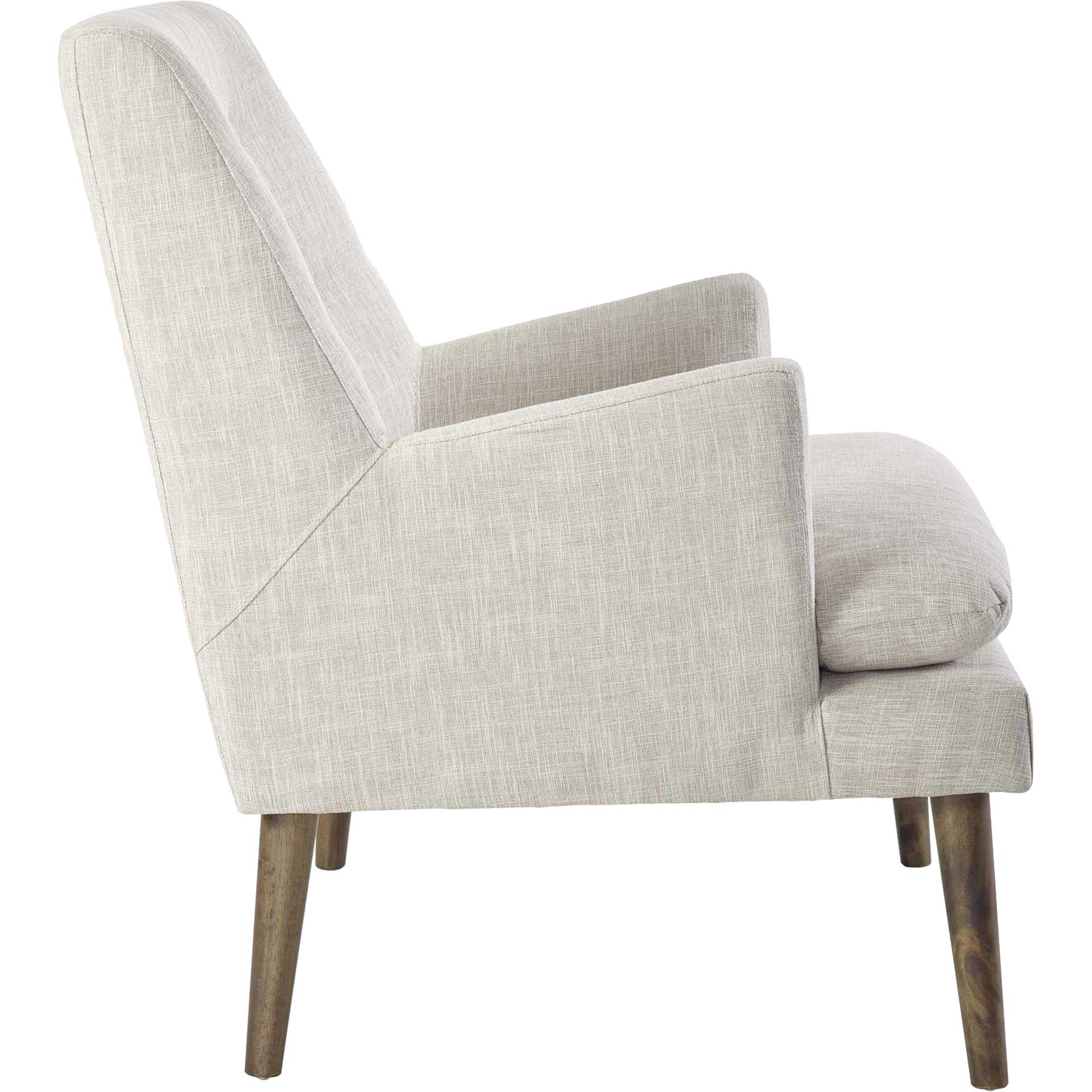 Lucas Upholstered Lounge Chair Beige - Image 3