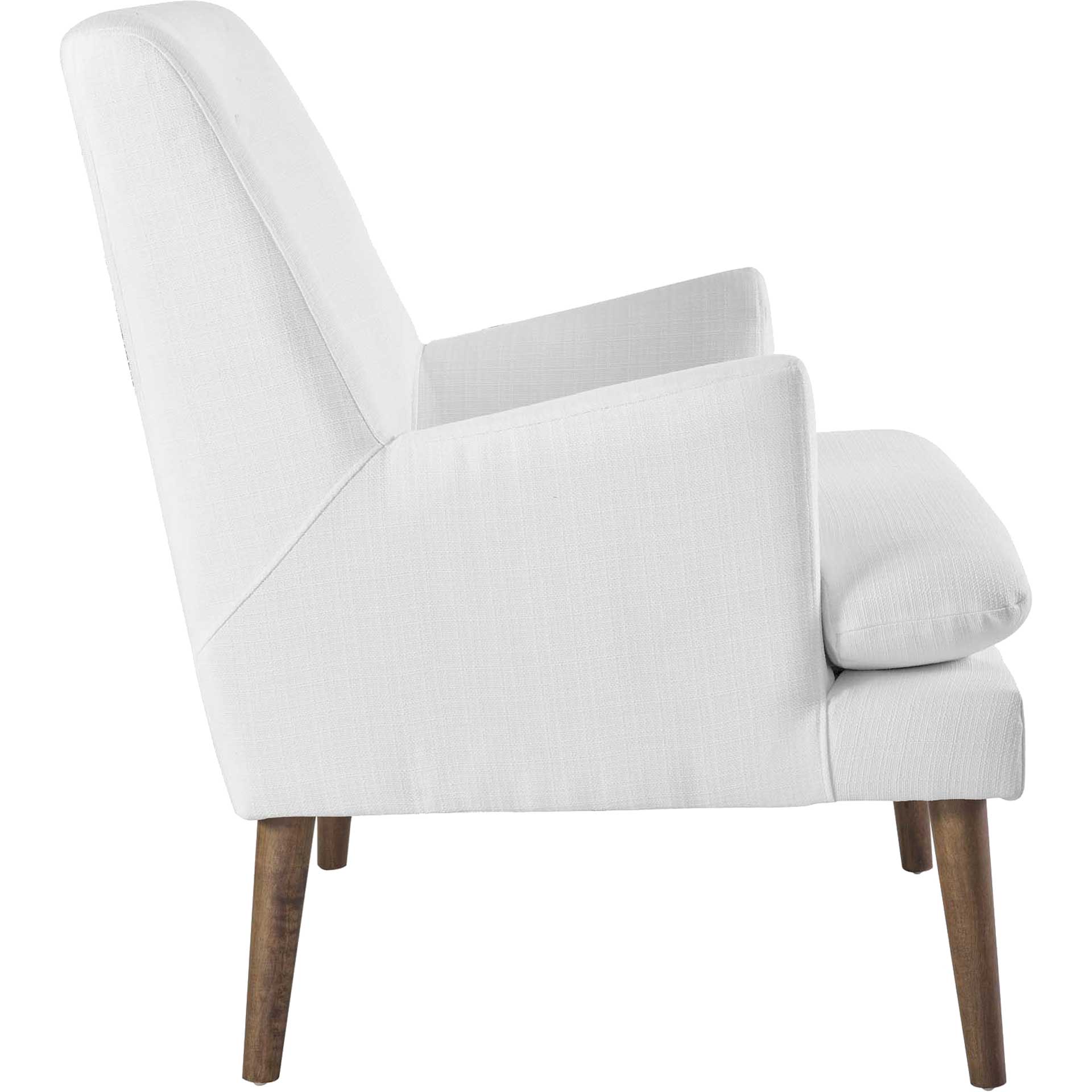 Lucas Upholstered Lounge Chair White - Image 3