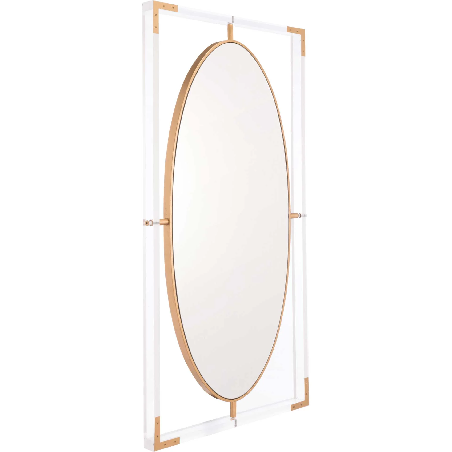 Lucite Rectangular Mirror Clear - Image 2