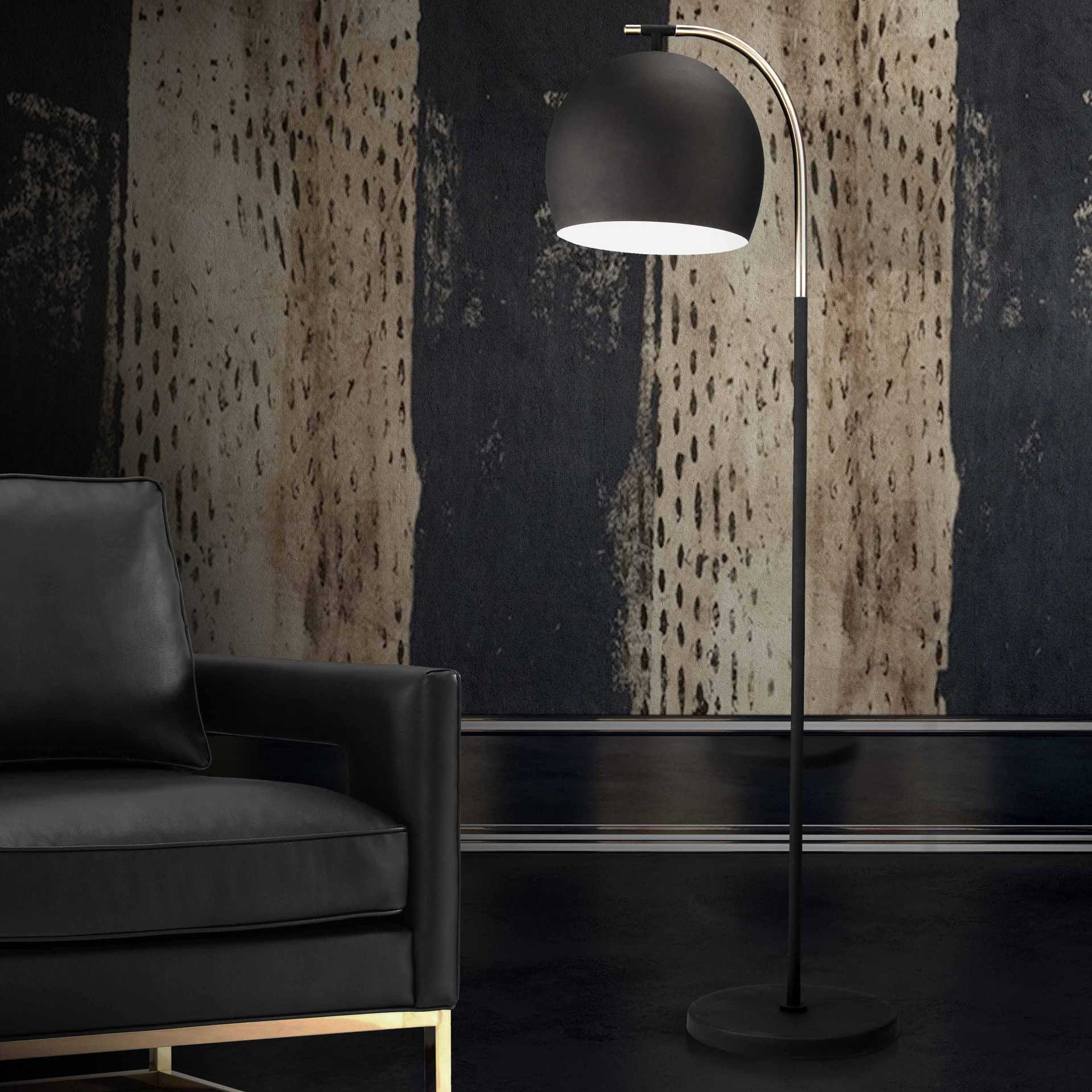 Lucius Floor Lamp Antique Silver/Black - Image 5